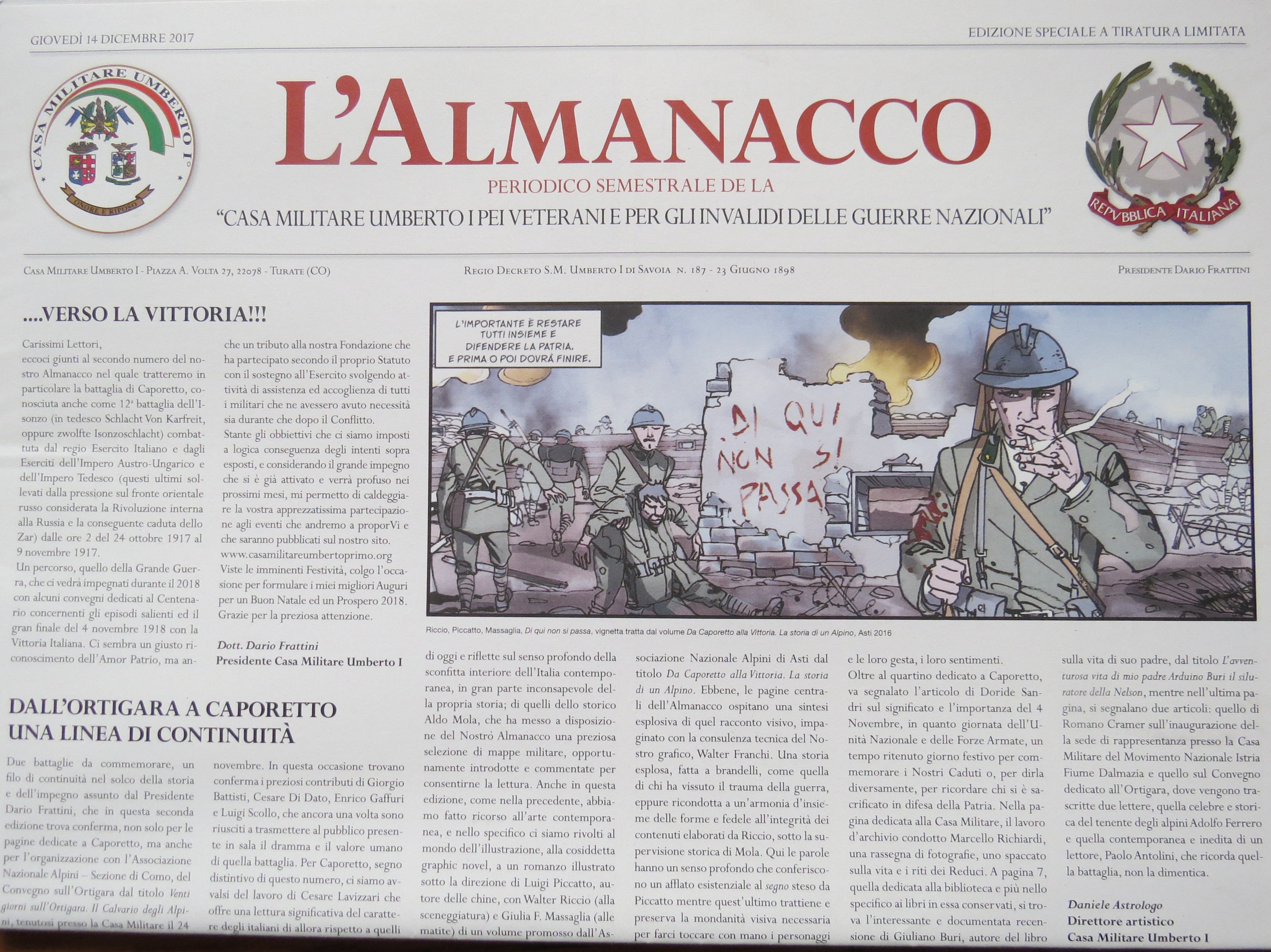 Almanacco N. II – <i>battaglia di Caporetto</i>
